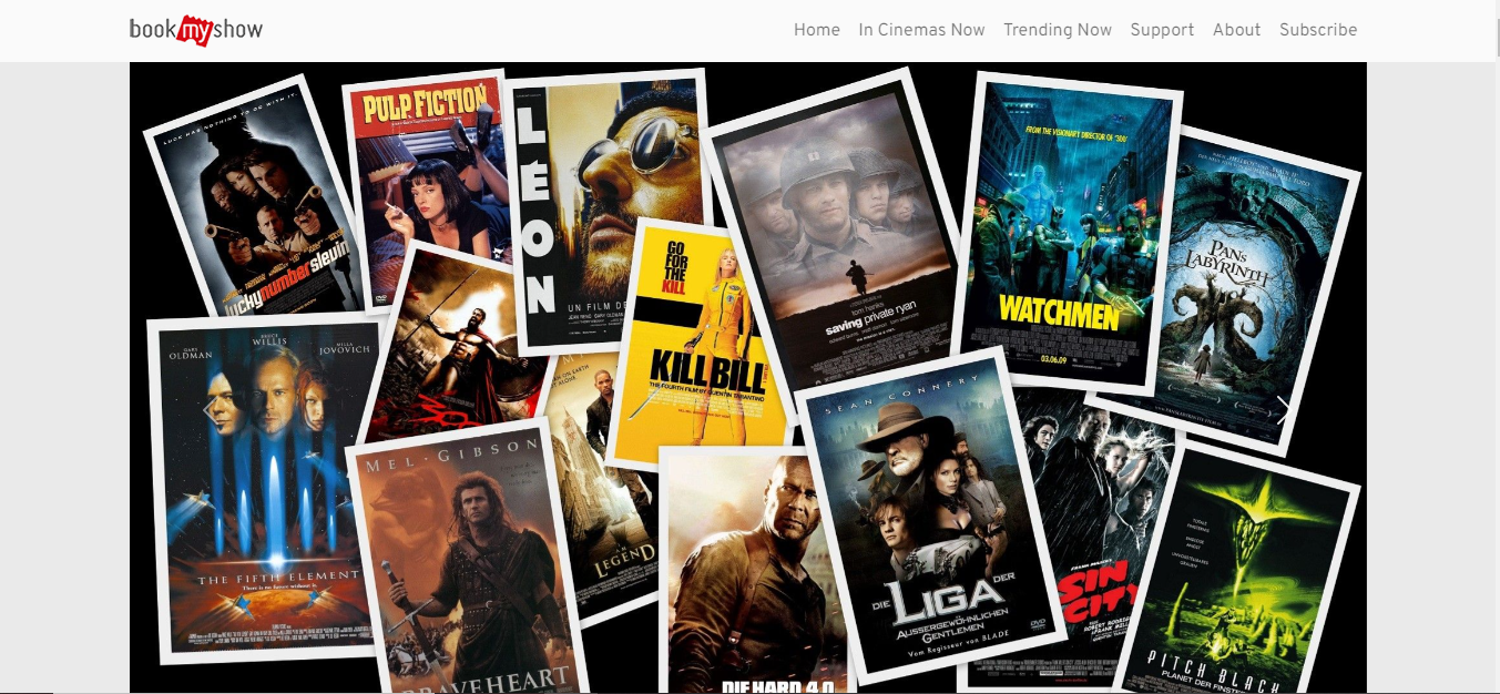 Book My Show - Movie ticket booking website